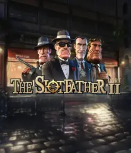 Enter the shadowy world of The Slotfather Part II game by Betsoft, featuring a lineup of iconic mafia characters set against a dark urban backdrop. This graphic portrays the dramatic theme of the mafia underworld with its vivid character design and suspenseful setting. Ideal for lovers of gangster-themed games, offering a gripping escape. 