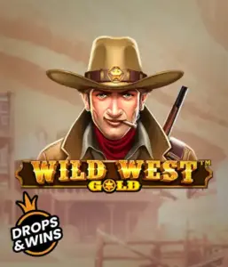  Meet the daring sheriff of "Wild West Gold," a popular slot game by Pragmatic Play. The image shows a determined sheriff with a golden star badge, framed by a dusty Old West town backdrop. The game's title is boldly featured in a classic font, highlighting the theme of adventure and law enforcement in the wild frontier. 